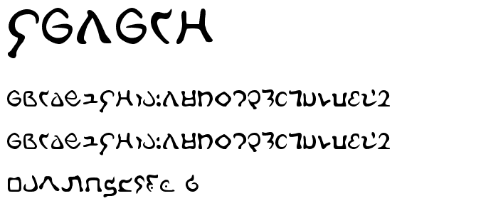 Galach font