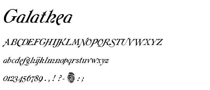 Galathea font