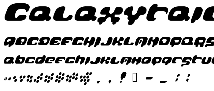 GalaxyTail font