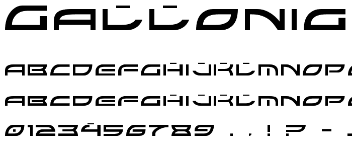 Gallonigher font