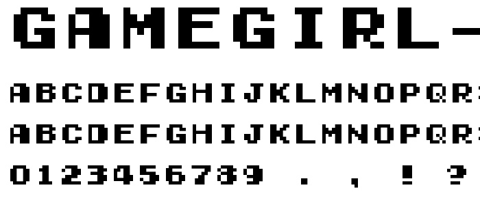 Gamegirl Classic font