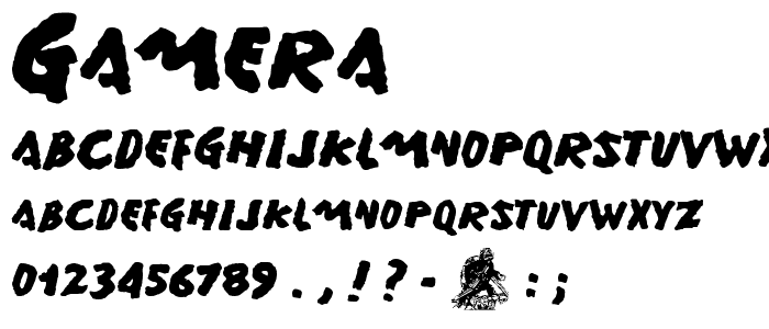 Gamera font