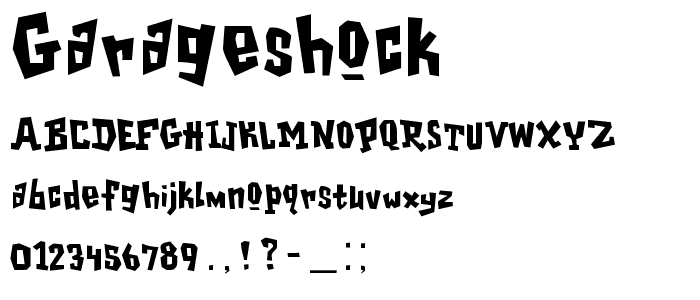 GarageShock font