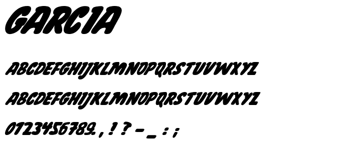 Garcia font