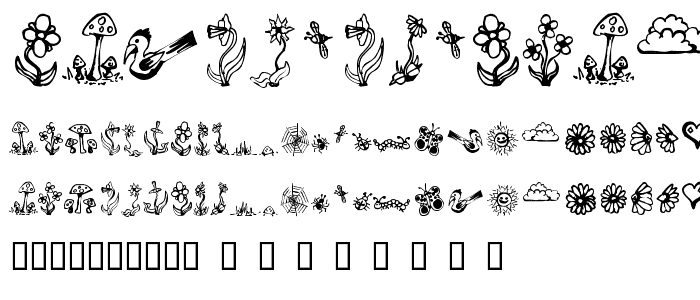 GardenDingbats font