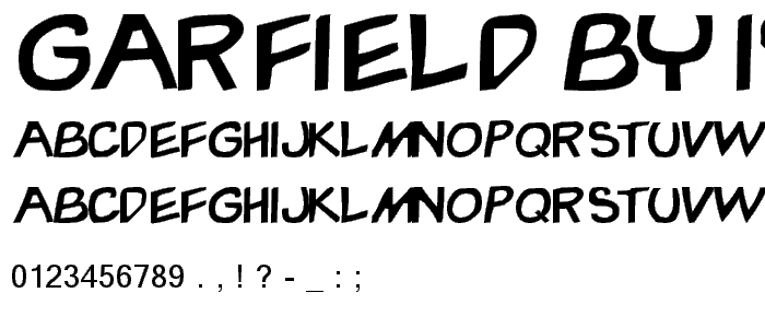 Garfield By ISIS font