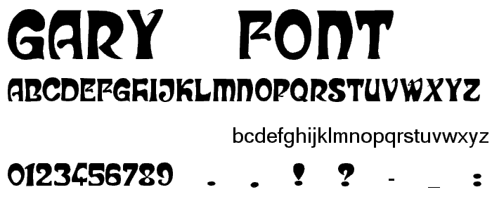 Gary font