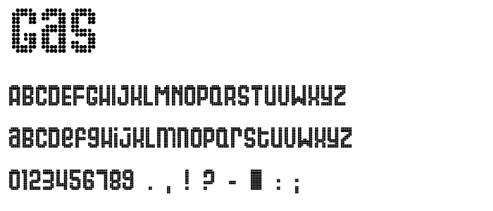 Gas font