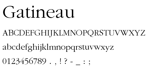 Gatineau font