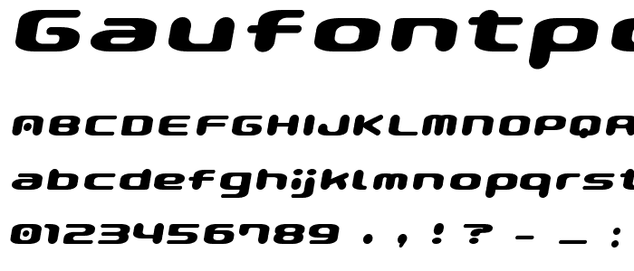 GauFontPopMagic font