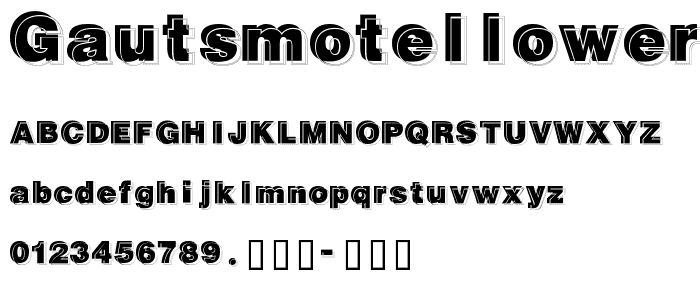 GautsMotelLowerRight font