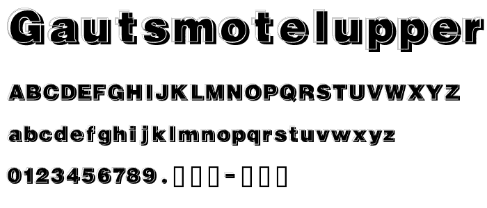 GautsMotelUpperLeft font