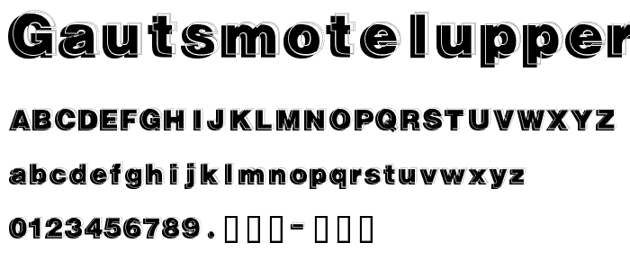 GautsMotelUpperRight font