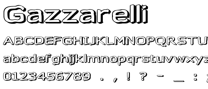 Gazzarelli font