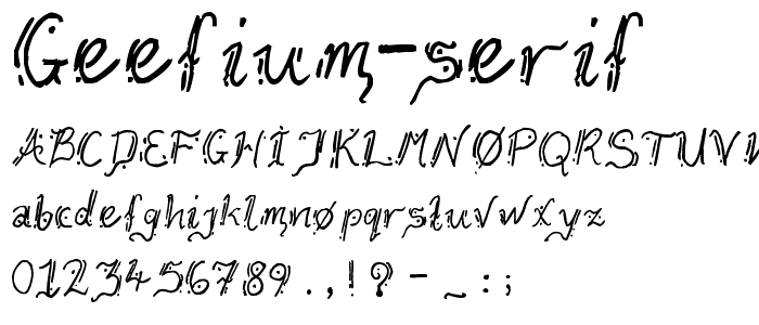 Geefium Serif font