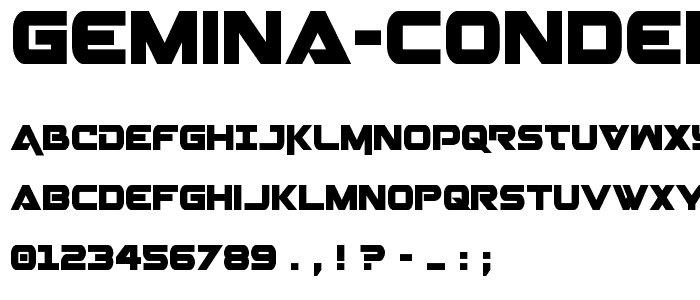 Gemina Condensed font