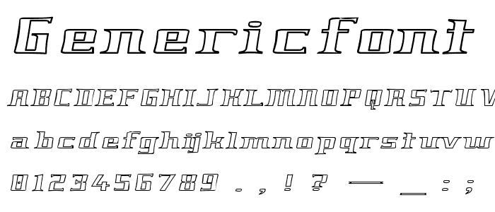 GenericFont font