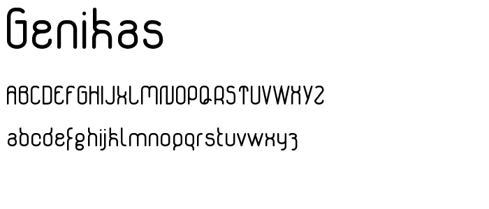 Genikas font