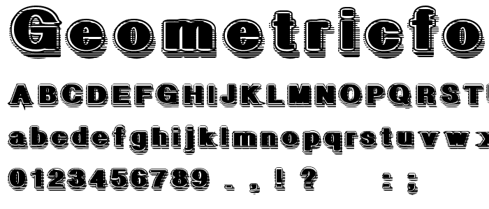 GeometricFog font