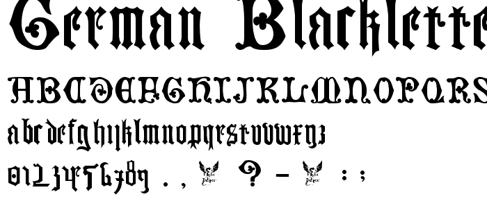 German Blackletters, 15th c. police