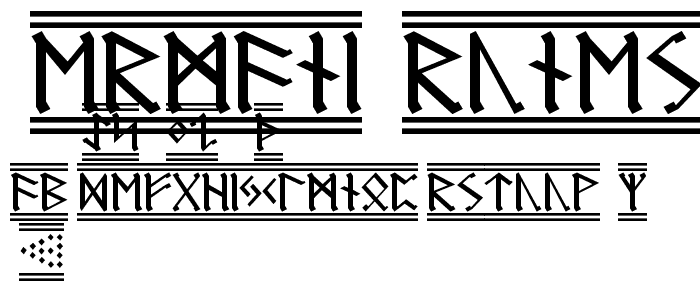 Germanic Runes 2 police