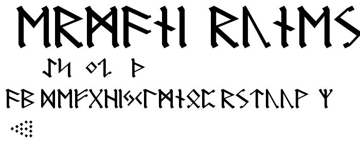 Germanic Runes font