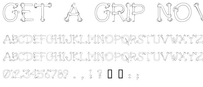 Get A Grip Novelty font