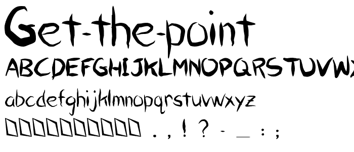 Get the Point font