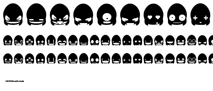 Ghost Smileys font