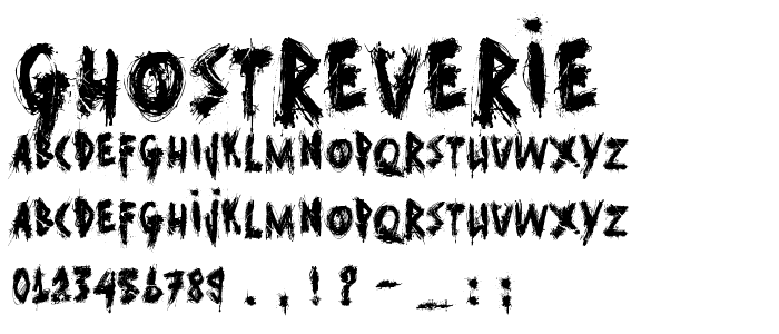GhostReverie font