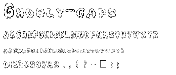 Ghouly Caps font