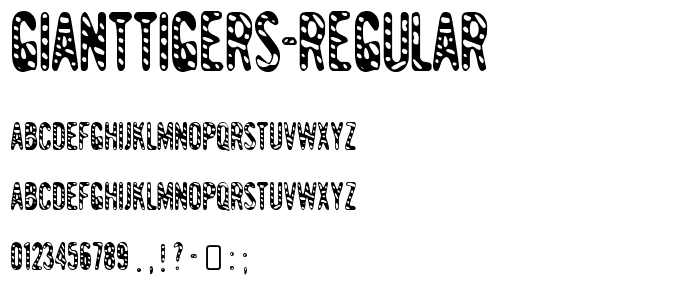 GiantTigers-Regular font