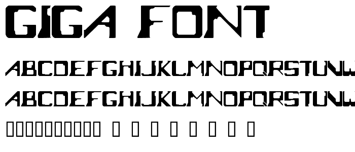 Giga66 font
