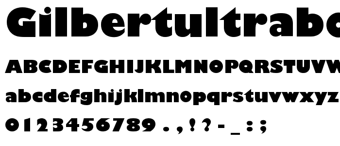 GilbertUltraBold font