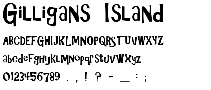 Gilligans Island font