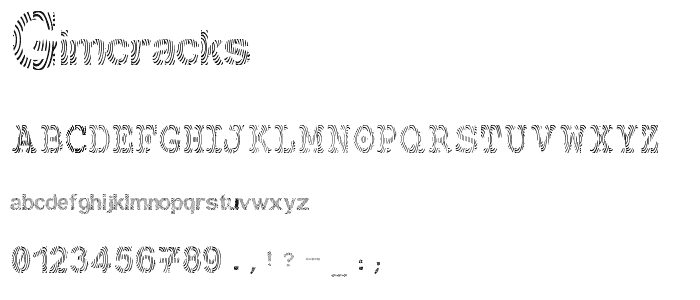Gimcracks font