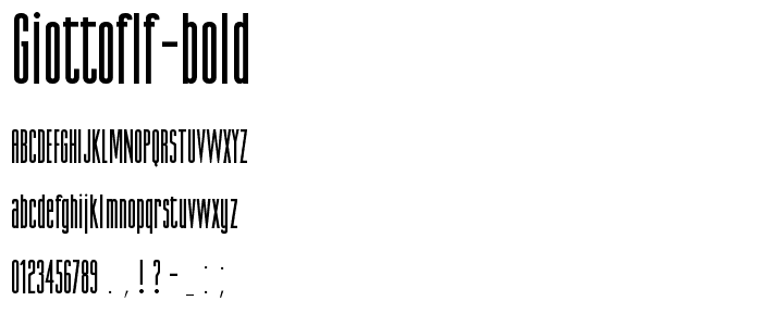 GiottoFLF-Bold font