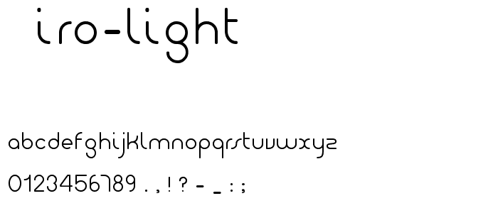 Giro Light font