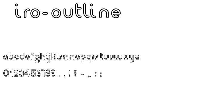 Giro-Outline font