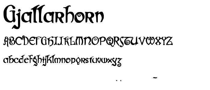 Gjallarhorn font