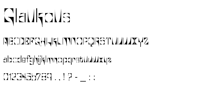 Glaukous font