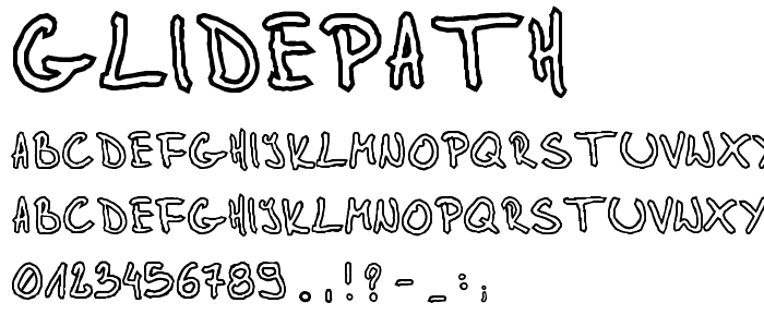 Glidepath font