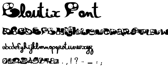 Gloutix font