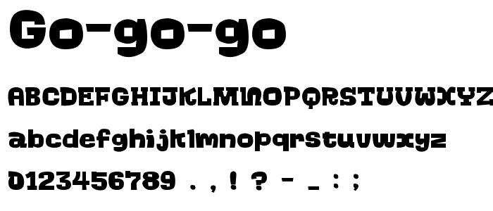 Go-Go-Go font