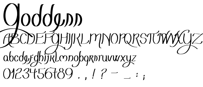 Goddess font