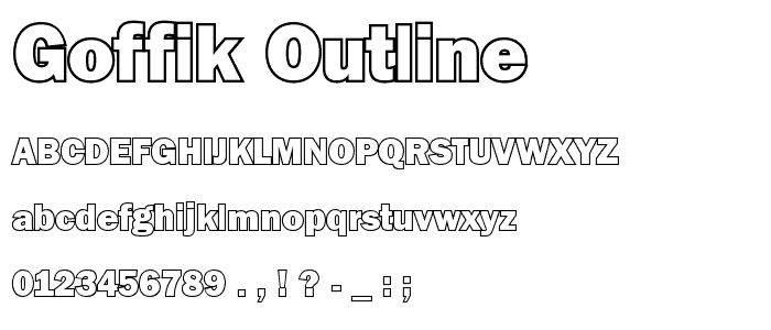 Goffik-Outline font