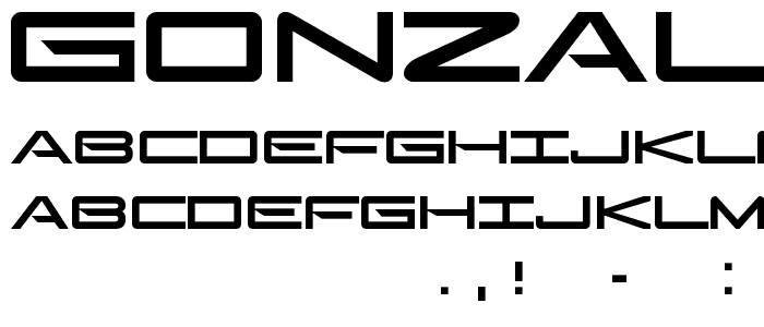 GonzalesSans font