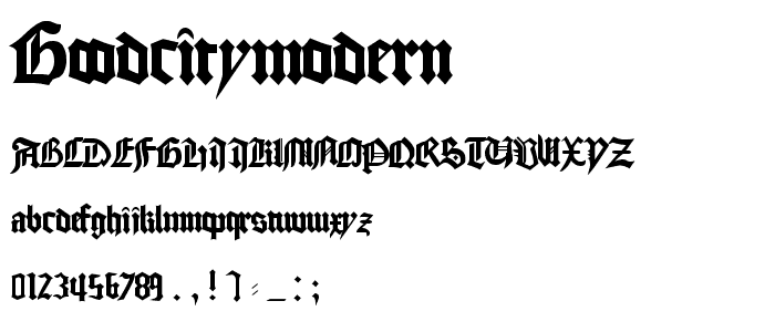 GoodCityModern font
