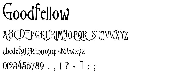 Goodfellow font