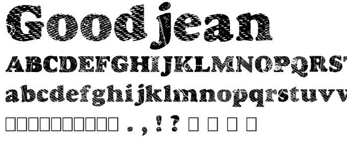 Goodjean font